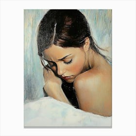 Sad Crying Girl 1 Canvas Print