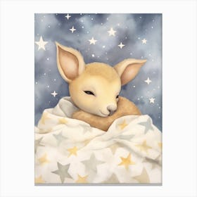 Sleeping Baby Kangaroo 3 Canvas Print
