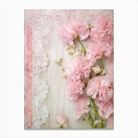 Pink Carnations 1 Canvas Print