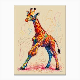 Default Draw Me A Giraffe Attempting Balletlegs Tangled Grace 0 Canvas Print