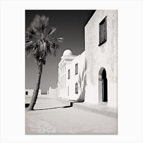 Sousse, Tunisia,, Mediterranean Black And White Photography Analogue 2 Canvas Print