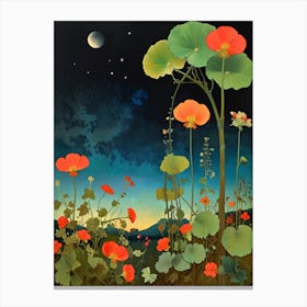 Night In The Garden 1 Canvas Print