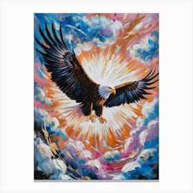 Eagle In Flight 1 Canvas Print