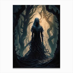 Dark Forest Witch 1 Canvas Print