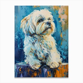 Maltese Acrylic Painting 5 Canvas Print