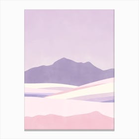 Pastel Lilac and Pink Landscape Canvas Print