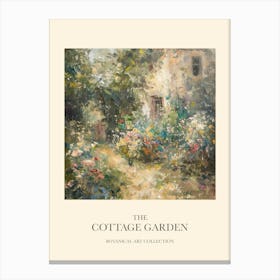 Nature Cottage Garden Poster 1 Canvas Print