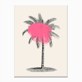 Tropical Tree Pink Canvas Print