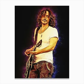 Spirit Of Chris Cornell In Concert Canvas Print