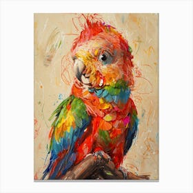 Colorful Parrot 8 Canvas Print