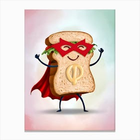 Superhero Sandwich 4 Canvas Print