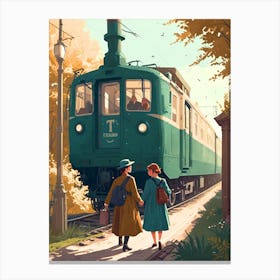 Train In The Woods Canvas Print