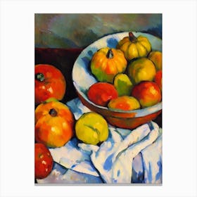 Acorn Squash 2 Cezanne Style vegetable Canvas Print