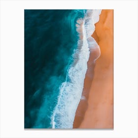 Aerial View Of A Beach 8 Canvas Print