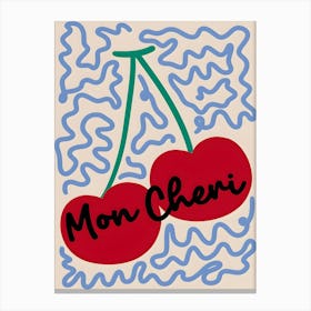 Mon Cheri Retro Kitchen Canvas Print