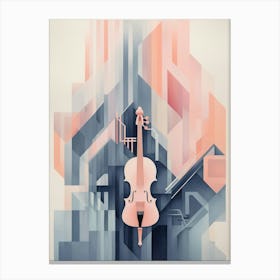 Abstract Geometric Music Illustration 10 Canvas Print