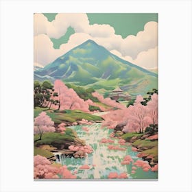 Mount Nantai In Tochigi, Japanese Landscape 2 Canvas Print