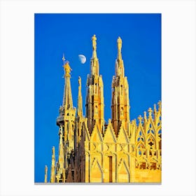 Detail Of Cathedral Of Milan Canvas Print