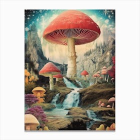 Mushroom Collage 6 Canvas Print
