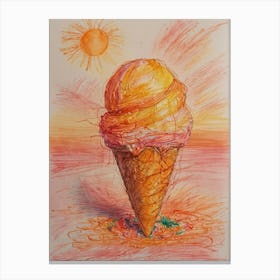 Ice Cream Cone 37 Canvas Print