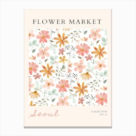 Flower Market 10 Canvas Print