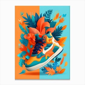 Nike shoes in brilliant style Canvas Print