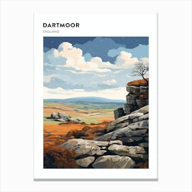 Dartmoor National Park England 1 Hiking Trail Landscape Poster Canvas Print