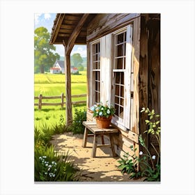 Country House In The Countryside Canvas Print