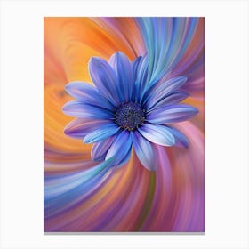 Abstract Flower Painting Canvas Print