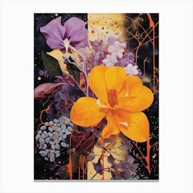 Surreal Florals Bougainvillea 2 Flower Painting Canvas Print