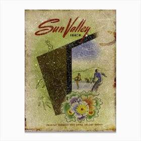 Vintage Travel Poster ― Sun Valley Idaho Canvas Print