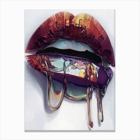 Lips Canvas Print