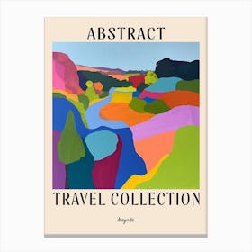 Abstract Travel Collection Poster Mayotte 2 Canvas Print