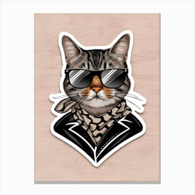 Cat In Sunglasses 6 Canvas Print