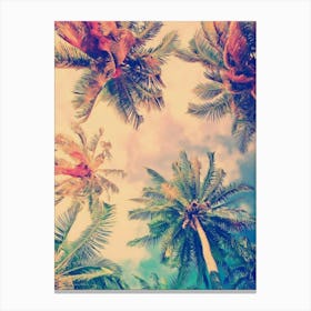 Tropical Palm Trees Canvas Print