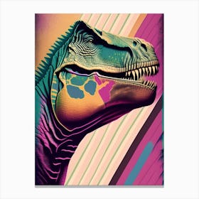 Tyrannosaurus Rex Pastel Dinosaur Canvas Print