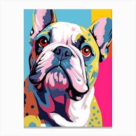Pop Art French Bulldog Canvas Print