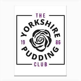 Yorkshire Pudding Club 3 Canvas Print