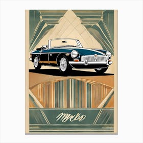 Mg Mgb Roadster British Sports Car Canvas Print