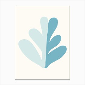 Blue Leaf 2 Canvas Print