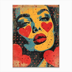 Valentine'S Day For You, Vibrant Pop Art Canvas Print