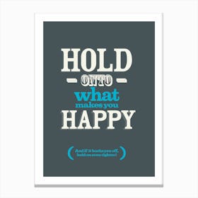 Hold On Canvas Print
