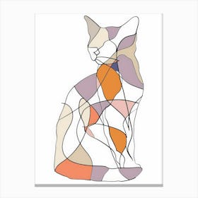 Abstract Cat 14 Canvas Print