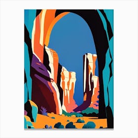 Arches National Park United States Of America Pop Matisse Canvas Print