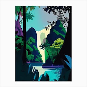 Ao Phang Nga National Park Thailand Pop Matisse Canvas Print