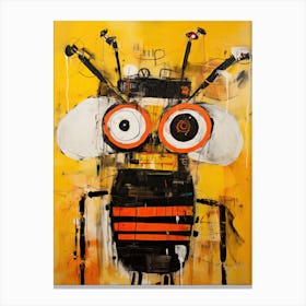 Neo-Expressionist Wings: Bee Robo Canvas Print