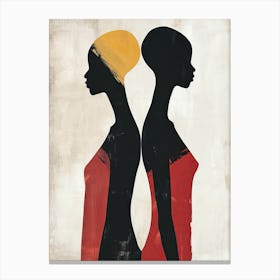 Two Women |The African Woman Series Canvas Print