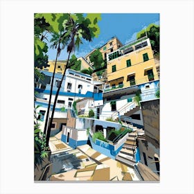 Amalfi Coast Painting Canvas Print