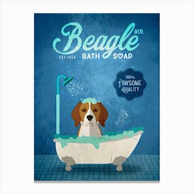 Beagle Bath Soap Company Dog Canvas Print