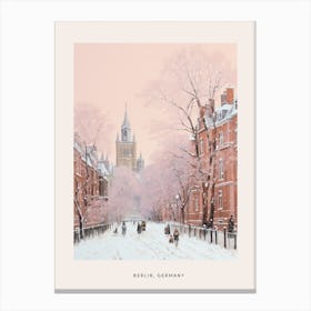 Dreamy Winter Painting Poster Berlin Germany 1 Canvas Print